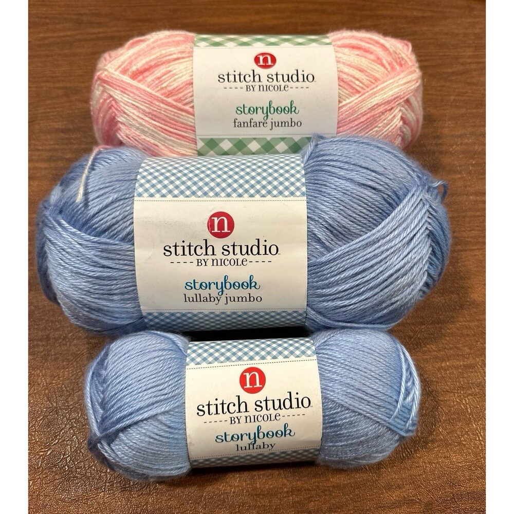 Stitch Studio by Nicole Storybook Yarn - Pink & Blue